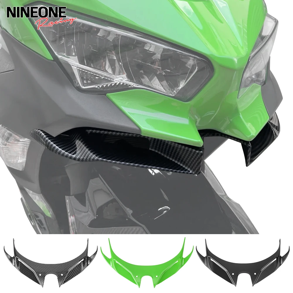 

Ninja 400 Motocycle Front Wing Fairing Winglets Mouth Shell Cover ABS Protection Guards Fit For KAWASAKI NINJA400 2019-2024