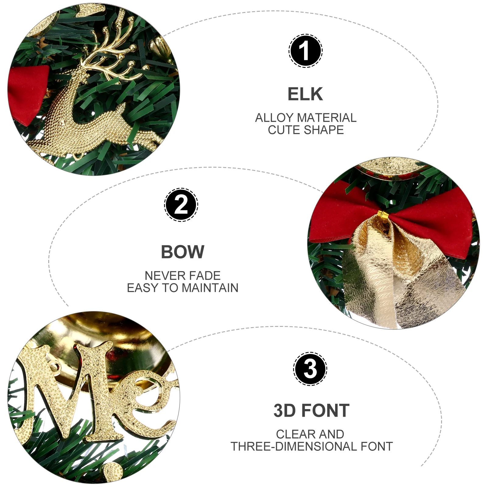 

Christmas Wreath Simulated Garland Door Christmas Decorations Wall Fireplace Decor Holiday Party Home Decoration Outdoor Indoor