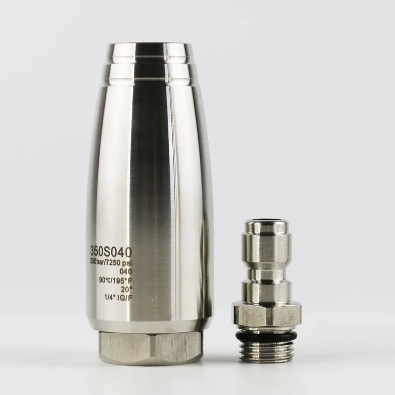 Ugello turbo per lavaggio auto in ceramica rotativa ad alta pressione 350bar Ugello per pistola ad acqua a collegamento rapido in acciaio inossidabile