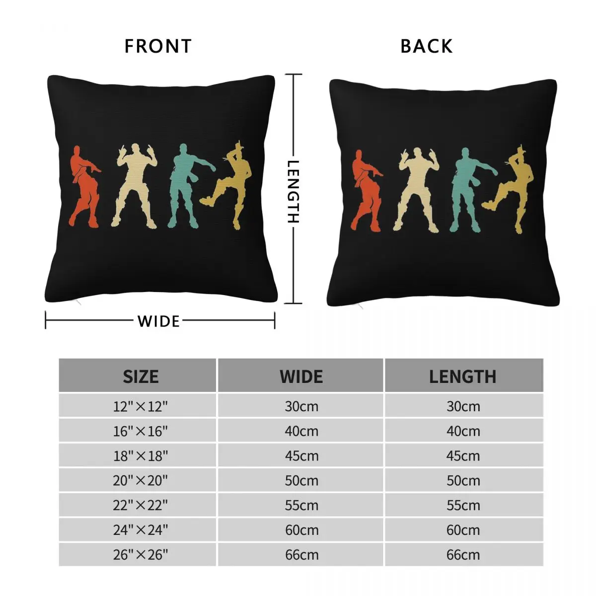 Battle Royale Victory Dance Pillowcase Polyester Linen Velvet Pattern Zip Decorative Car Cushion Cover 18