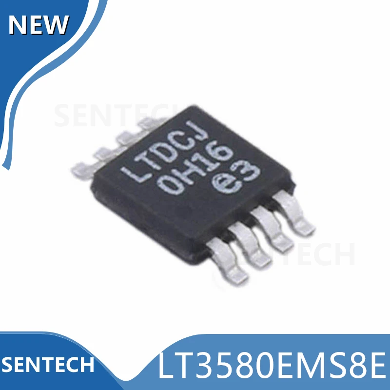 10Pcs/Lot NewOriginal LT3580EMS8E MSOP8 Boost/negative output DC/DC converter with soft start and synchronization functions