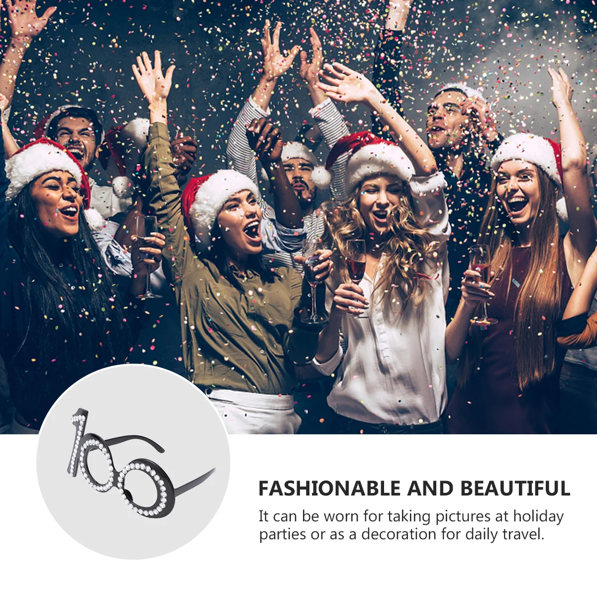 

1Pcs Birthday Glasses Digital Number Decor Party Photo Prop Celebration Supply Birthday Glasses Decor Photo Props