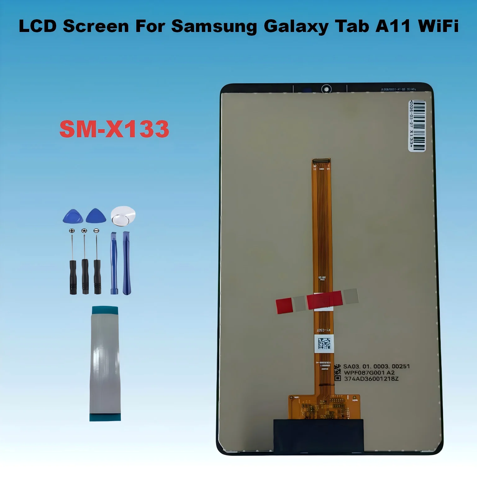 A+ 8.7-inch LCD Screen For Samsung Galaxy Tab A11 WiFi SM-X133 , 90Hz Tablet Display Touch Screen Replacement