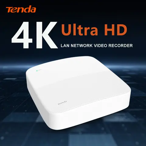 홈 보안 카메라 시스템용 Tenda NVR N3L-8H 4K 8CH 네트워크 비디오 레코더, 1080p/3MP/4MP/5MP/8MP ONVIF NVR 레코더