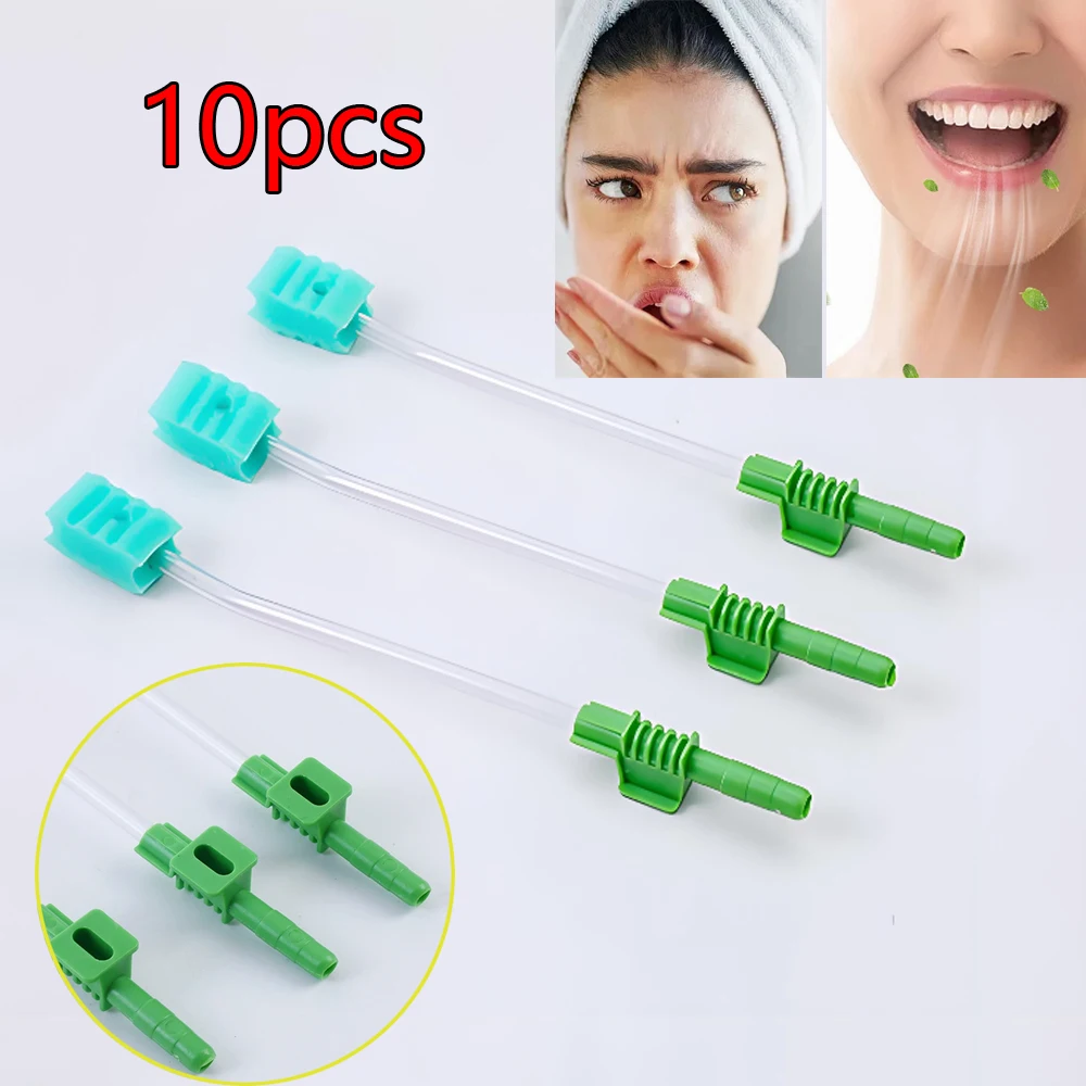 

10pcs Disposable Toothbrush Suction Swab Oral Care Medical Sponge Single Use Suction Toothbrush System Oral Hygiene