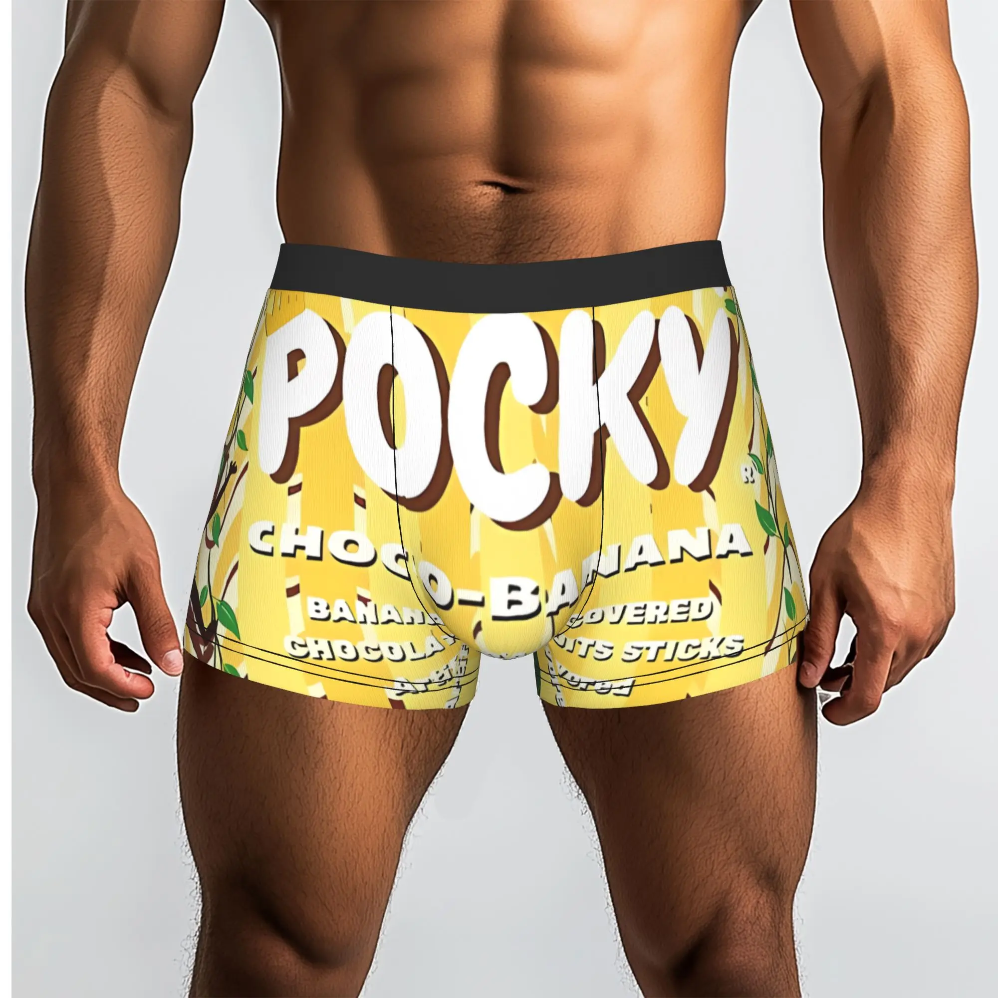 Choco Banana 3 Pocky Underpants, bragas transpirables, ropa interior masculina, pantalones cortos ventilados, calzoncillos tipo bóxer