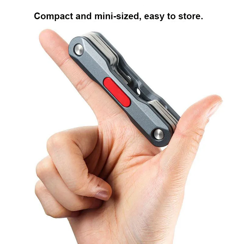 PyroGraphy Multi-functional Wrench Set M2/M3/M4/3/16 Cross-Type One Word 6-in-1 Hex Spanner Tool Kit Side M4 M5 1/4"Thread Holes