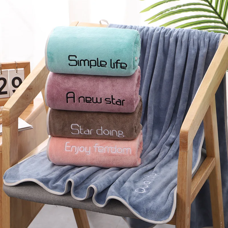 Large Bath towels Thickened For Body coral velvet Bath Skirt  Fashion Lady Wearable Fast Drying Beach Spa Bathrobes Bath Towels