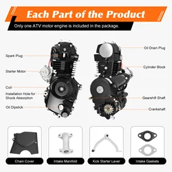 4-Stroke ATV Motor Engine – High-Performance, Stable Power, Ideal for Driving Enthusiasts Seeking Speed, Comfort, and Safety
