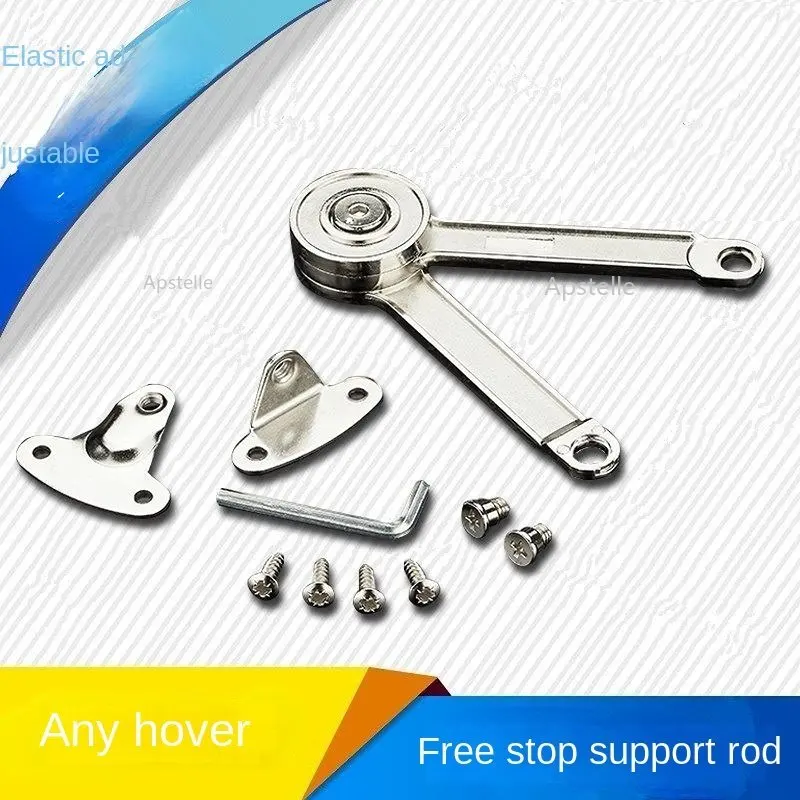 1pcs Adjustable Hydraulic Gas Spring Cupboard Door Damper Furniture Soft Close Cabinet Hinges Lift Up Flap Stay Support Hardware