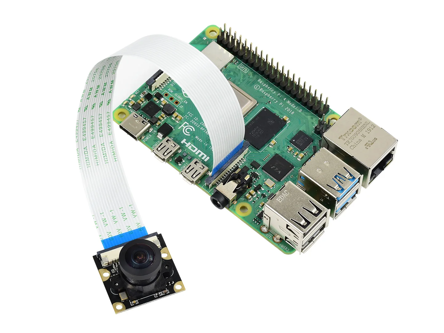 Waveshare 5 megapixel RPi Camera (G) Fisheye Lens Wider Field of View for Raspberry Pi