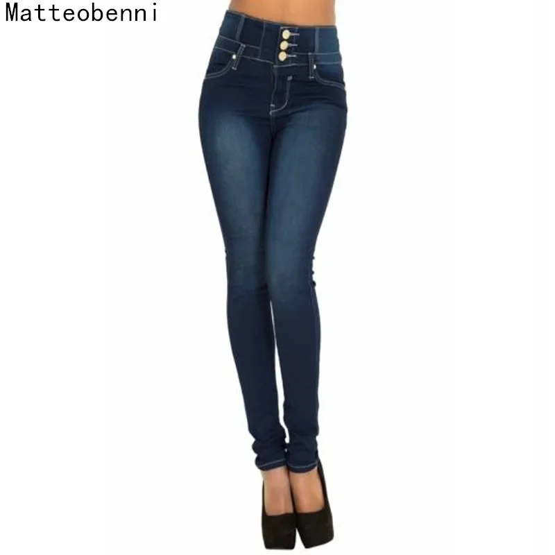 2024 New Women Black Jeans Push Up Pencil Denim Pants Ladies Vintage High Waist  Casual Stretch Skinny Mom Jean Slim Femme Black