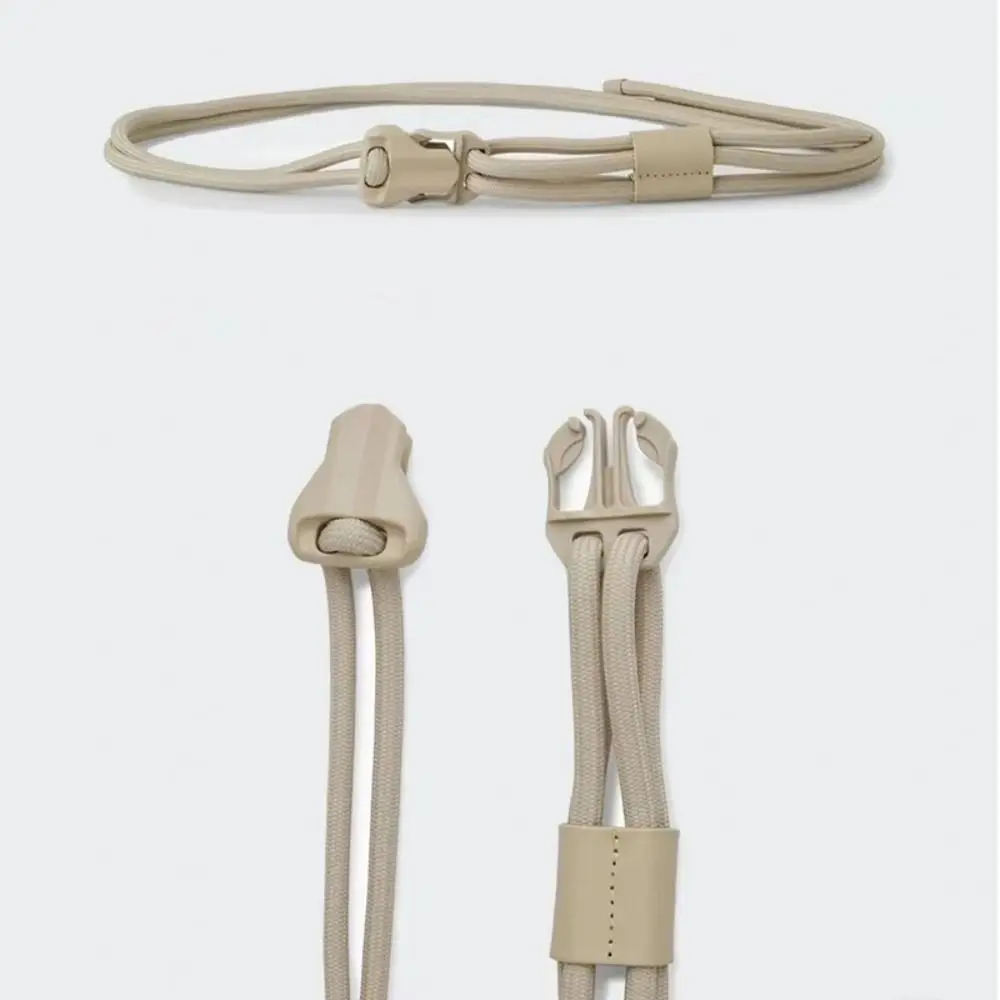 Fashion Quick Release Snap Buckle Double Rope Belt Luxury Design Versatile Student Jeans Pants Belt Braided Rope Belt