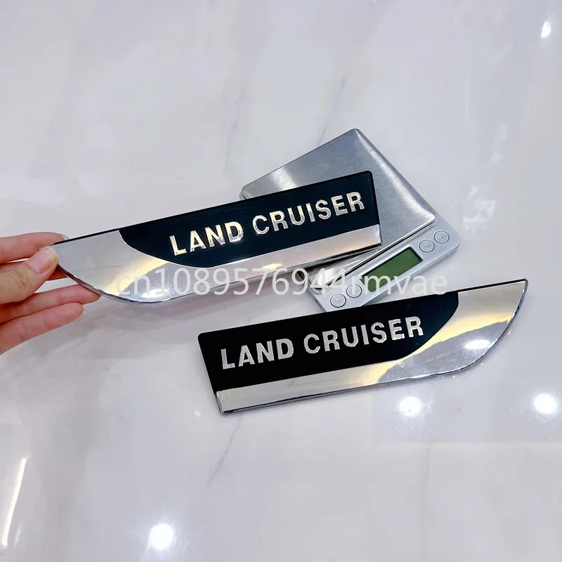 2 قطعة شعار سيارة ABS الحاجز الجانب شعار ملصق لتويوتا لاند كروزر برادو VX TX VX. GXR VXR VXS GXR 2003-2025 اكسسوارات السيارات #4