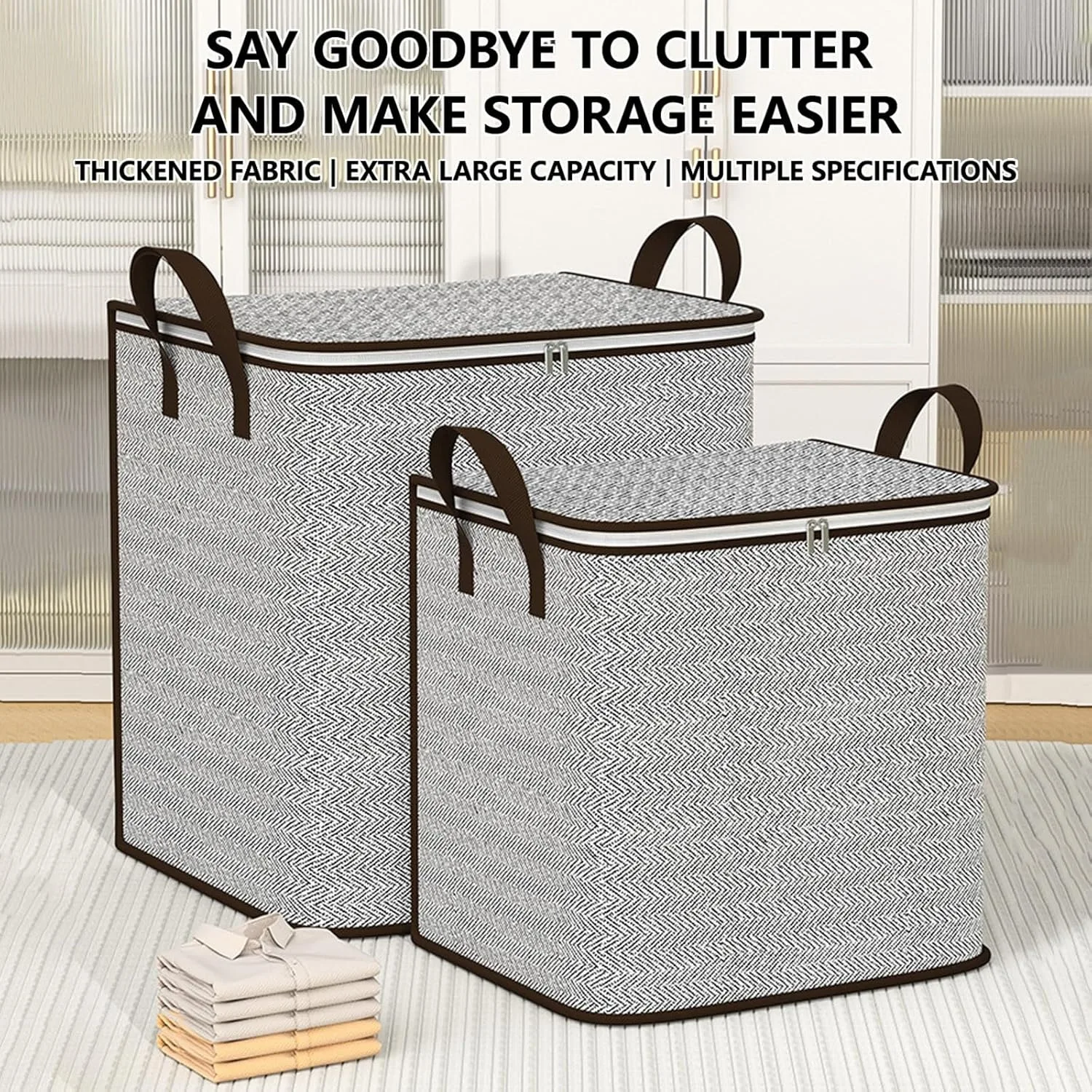שקית אחסון עם רוכסן לא סרוג, סל אחסון למזרנים נעים, סל נסיעות, נפח גדול, חדר שינה, עמיד ללחות, מארגן בגדים