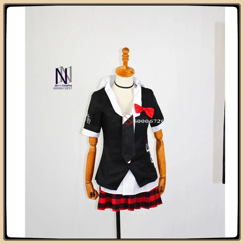 

ABC123Retro Japanese Cartoon Character Junko Enoshima Cosplay Costume Cute JK Uniform + Skirt Full Set High Quality Animx,3;b'2.
