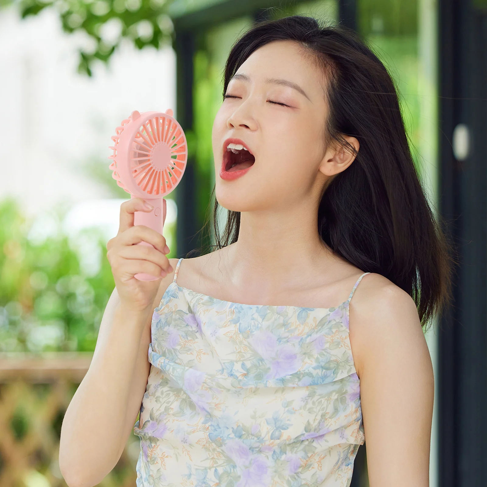 Mini Portable Handheld Fan Usb Rechargeable 5000Mah Digital Display Silent Operation For Travel Outdoor Indoor