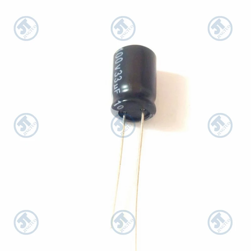 10pcs 33uF100V 100V33uF 33MFD 100WV 8*12mm Radial Aluminum Electrolytic Capacitor