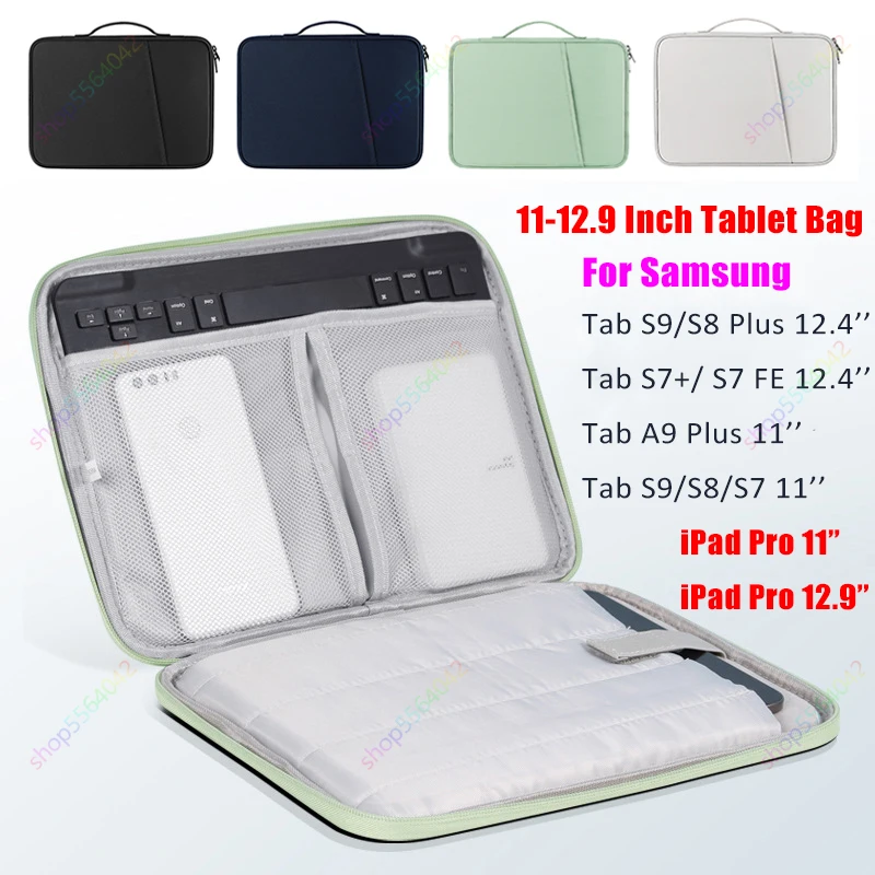 

Handbag Sleeve Case for Samsung Galaxy Tab S9 S8 S7 Plus FE 12.4 Inch Tablet Shockproof Pouch Cover for iPad Pro 11 12.9 Inch