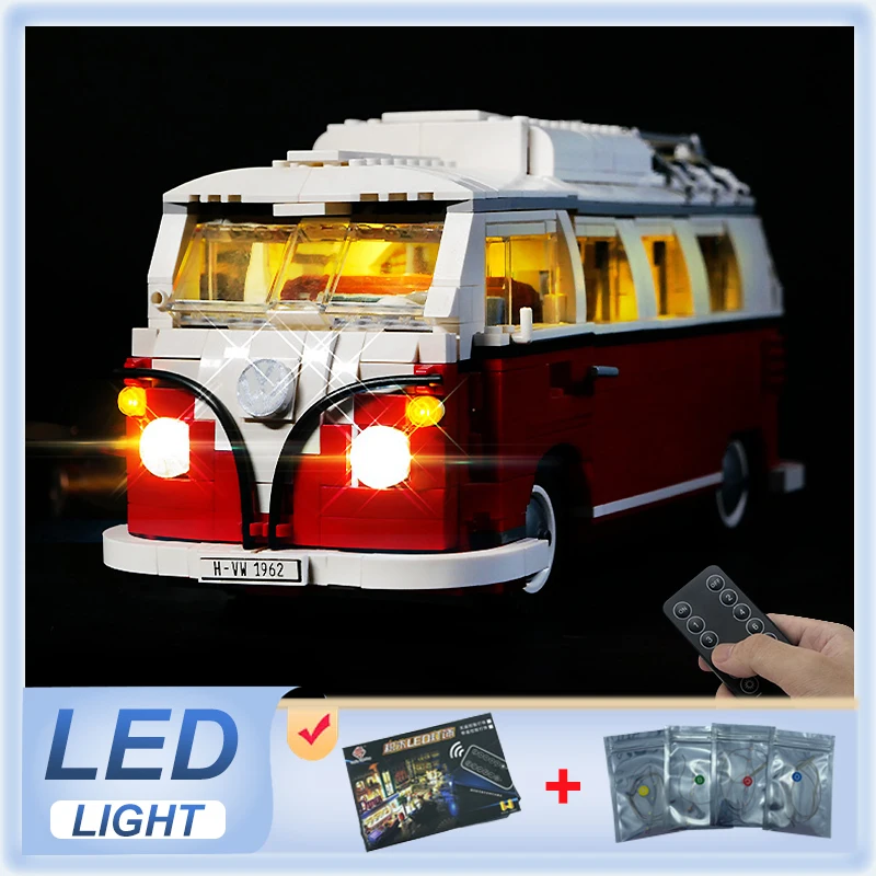 DIY RC LED Light Kit For LEGO 10220 Volkswagen T1 Camper Van  (Only LED Light,Without Blocks Model)