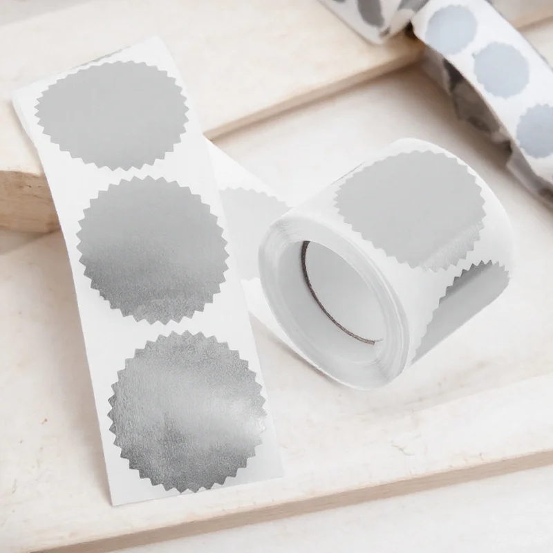 

1 Roll Foil Embossed Seal Stickers Diploma Certificate Awards Graduation Supplies Craft Office Classroom Folder