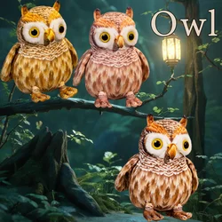 New Night Elf Owl Plush Toy Soft Stuffed Animals Owl Cute Sleeping Companion Doll Funny Party Home Decoration Kids Birthday Gift