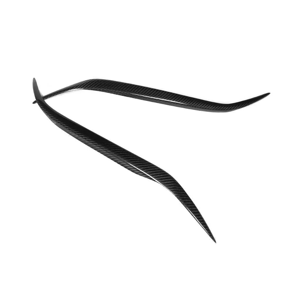 Carbon Fiber Head light Eyelid Eyebrow Cover for Mazda 3 Sedan 4 Door Headlamp Stickers 2007-2011