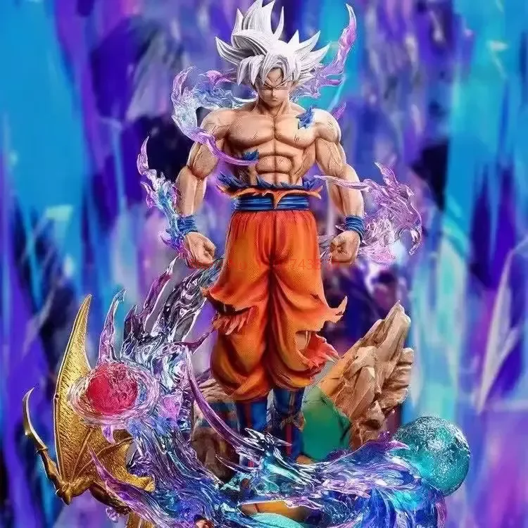 

Dragon Ball Anime Figures Son Goku Figure Super Ultra Instinct Son Goku Action Figure Pvc Models Gk Statue Collectible Toy Gift