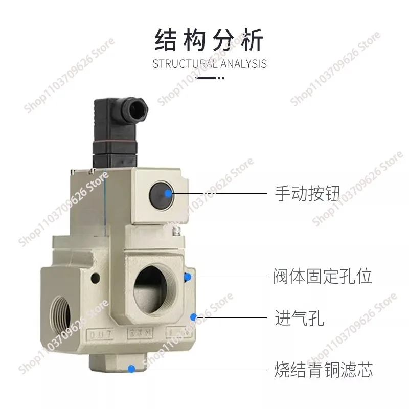 Large diameter and large flow VP3165/85V- 10/12/4/20DLDZGAB vacuum solenoid valve laminating machine
