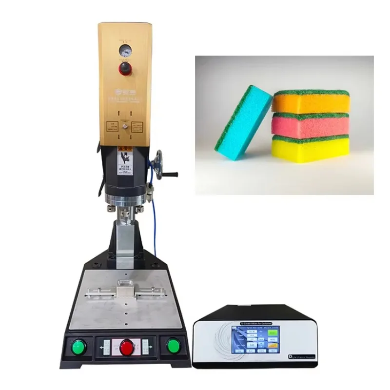 Plastic Welding Machine High Efficiency Ultrasonic Welding Machine for Kitchen Dish Sponge Scrubber and Scourer Pad Making