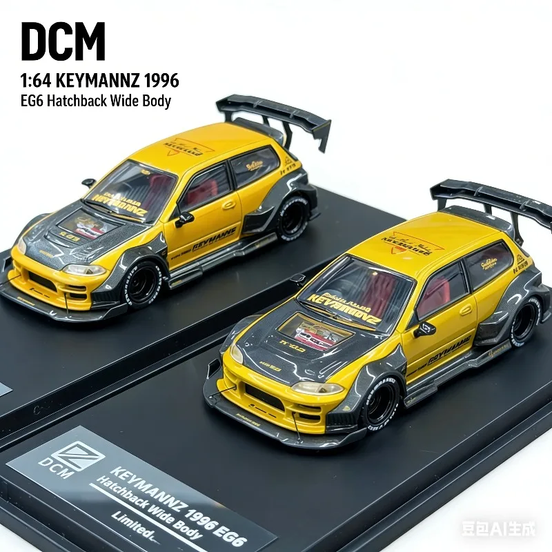 

DCM 1:64 Kevmannz GT EG6 Hatchback Cast Alloy Car Model - Boys' Holiday Gift Toy, Adult Collection Decoration Piece.