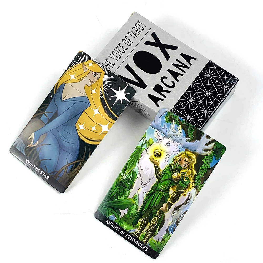 

Карты Таро Vox Arcana, 78 карт Таро, английская версия, инструмент для гадания и медитации, идеально подходит для духовного наставления и коллекционеров.
