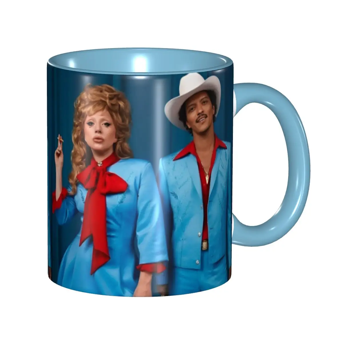 Funny Bruno Mars And Lady Gaga Die With A Smile Album Music Coffee Cup Room Mug
