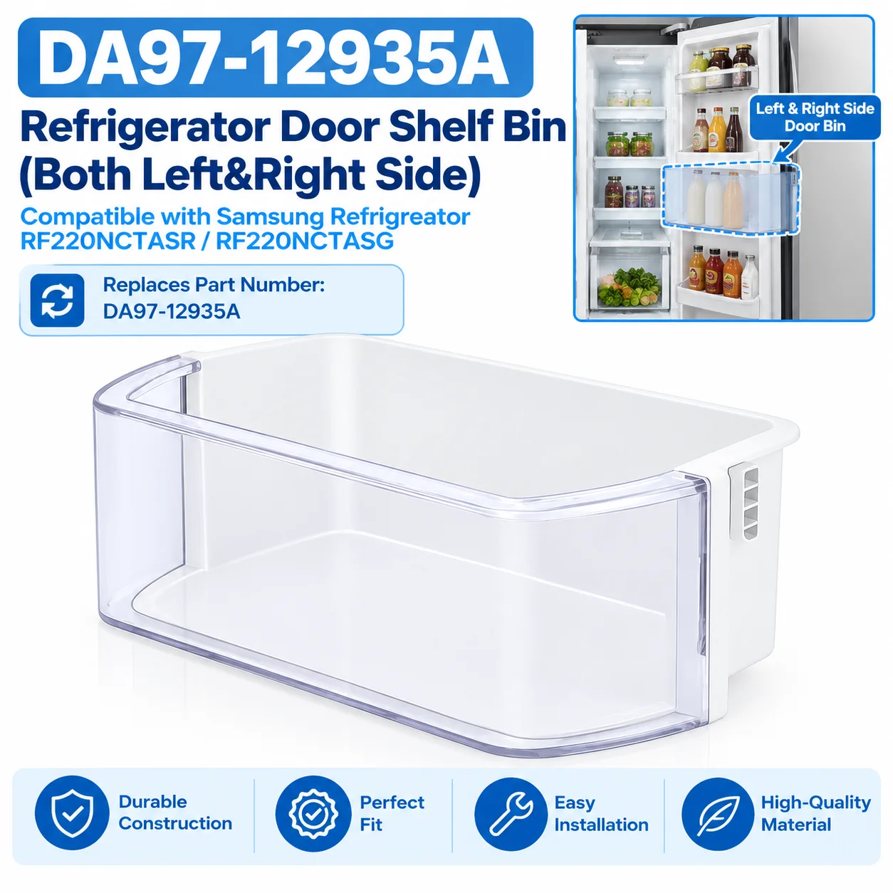 da97-12935a-rf220nctasr-ドアシェルフビン交換用-sam-sung-冷蔵庫-両側-rf220nctasg-に対応