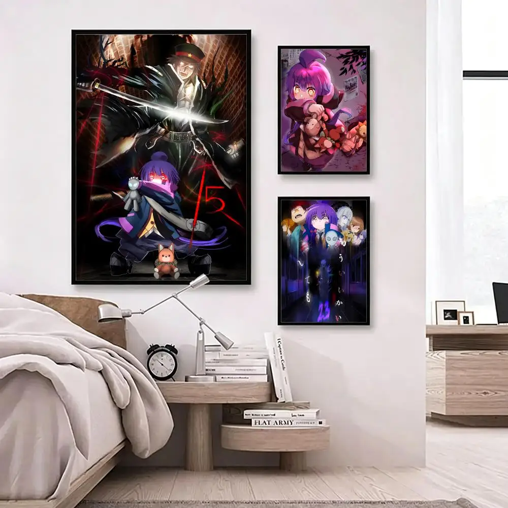 anime Dark Gathering Poster Poster HD Waterproof Self-adhesive Art Print Wall Decor for Bedroom Living Room Gift