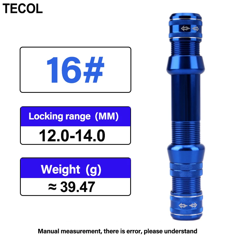 TECOL 16# 18# 20# Metal Fishing Rod Reel Seat Self-Locking Spinning Rod Bulding DIY Repair Hand Rock/Sea Rod view 6