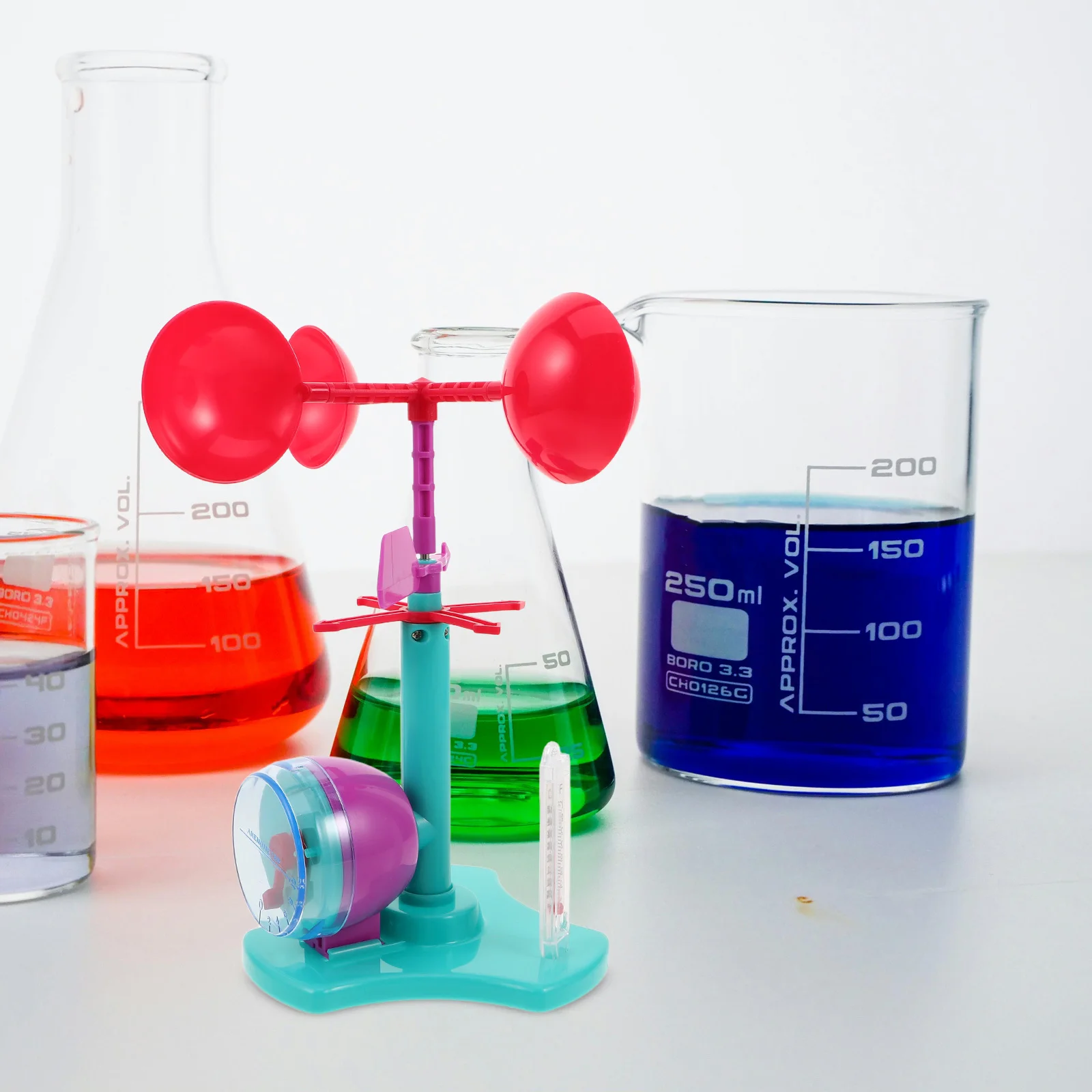 

Stem Wind Experiment Kit for Kids Hands Project Build Your Own Anemometer Wind Direction Measuring Instrument