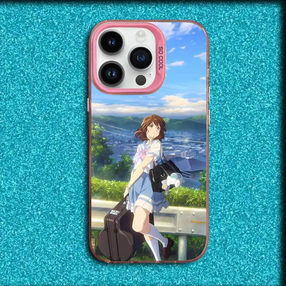 Hibike Animation euphonium movie 3 Phone Case For iPhone 17,16,15,14,13,12,11,Pro,Max,Plus,E,SE4,Air,Mini Pink IMD Box