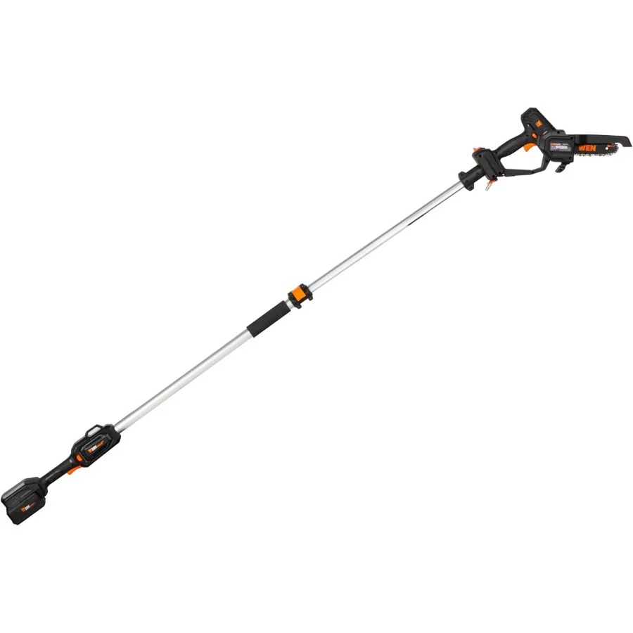 منشار وقطب لاسلكي 2 في 1 6 بوصة بحد أقصى 20 فولت مع تصل إلى 12.3 قدم مثالي لتقليم الأشجار وقوة قطع الفروع