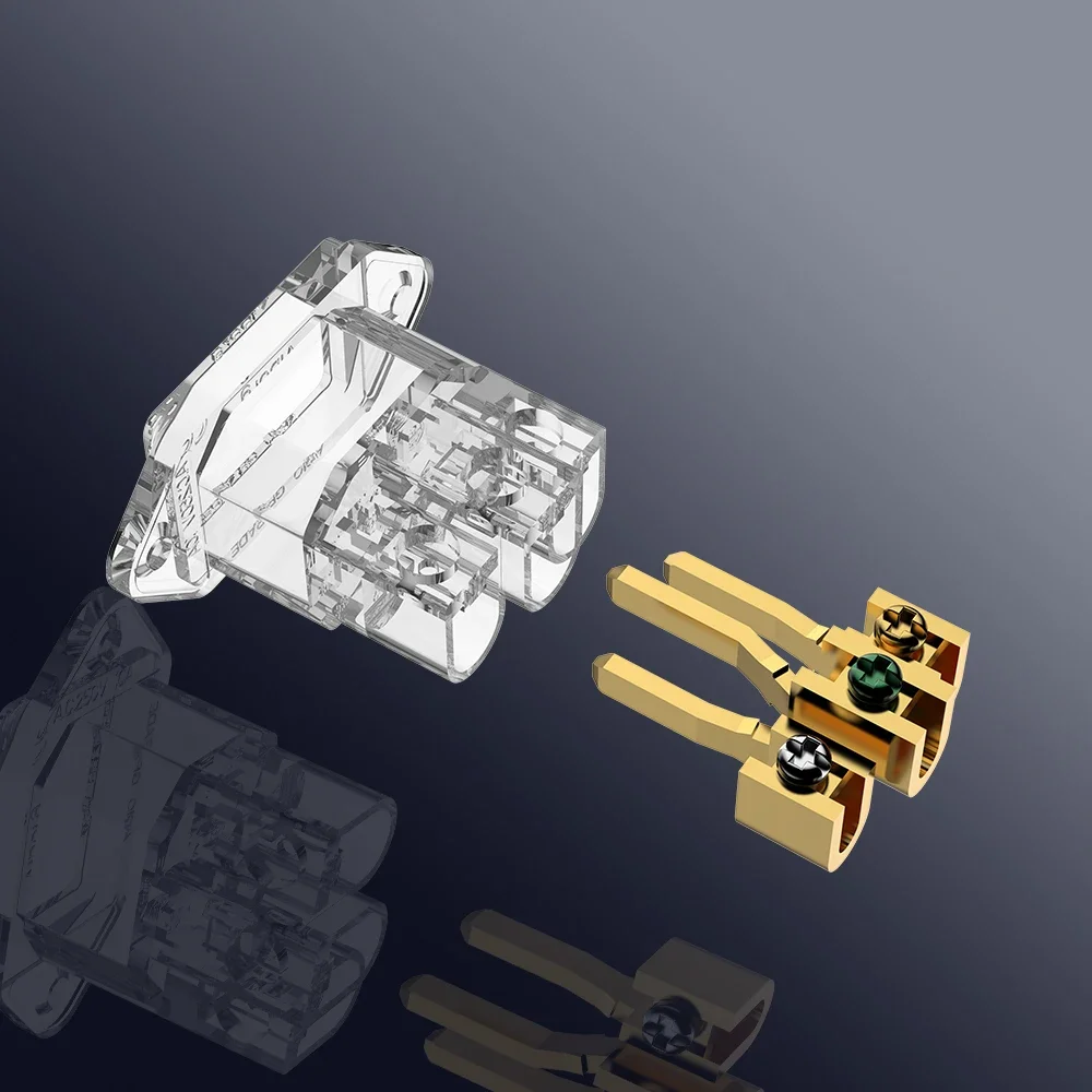 Viborg VI06TG Позолоченный вход IEC из чистой меди Аудиокласс Позолоченная входная вилка IEC из чистой меди Разъем питания переменного тока 250 В 15 А