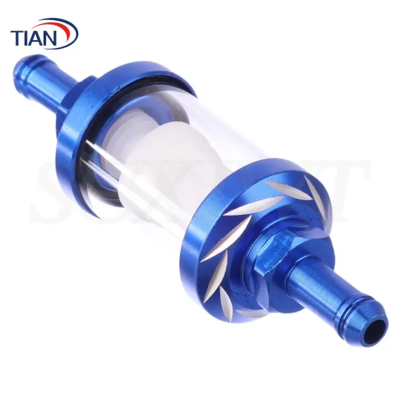 Filter CNC aluminum alloy glass gas oil filter off-road vehicle dirt pit bicycle ATV Buggy four-wheel motorcycle parts