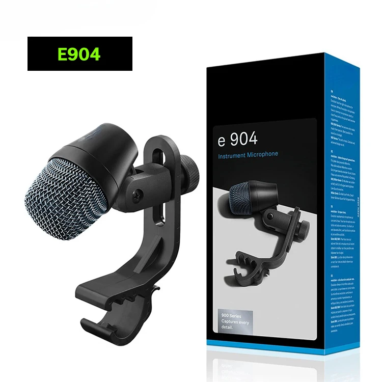 E904 Wired Cardioid Dynamic Drum Mic E904 Karaoke Instrument Metal Micrfono Microphone For Stage Performance