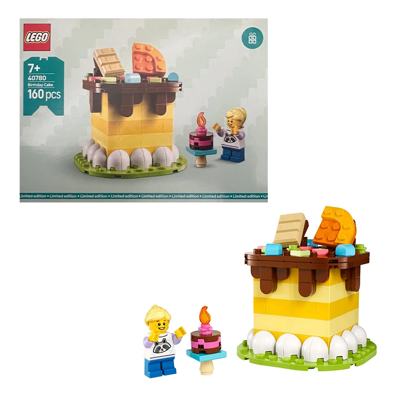 

Lego 40780, вкусный торт на день рождения, новинка 2024, детские развивающие собранные строительные блоки, игрушки, новогодний подарок