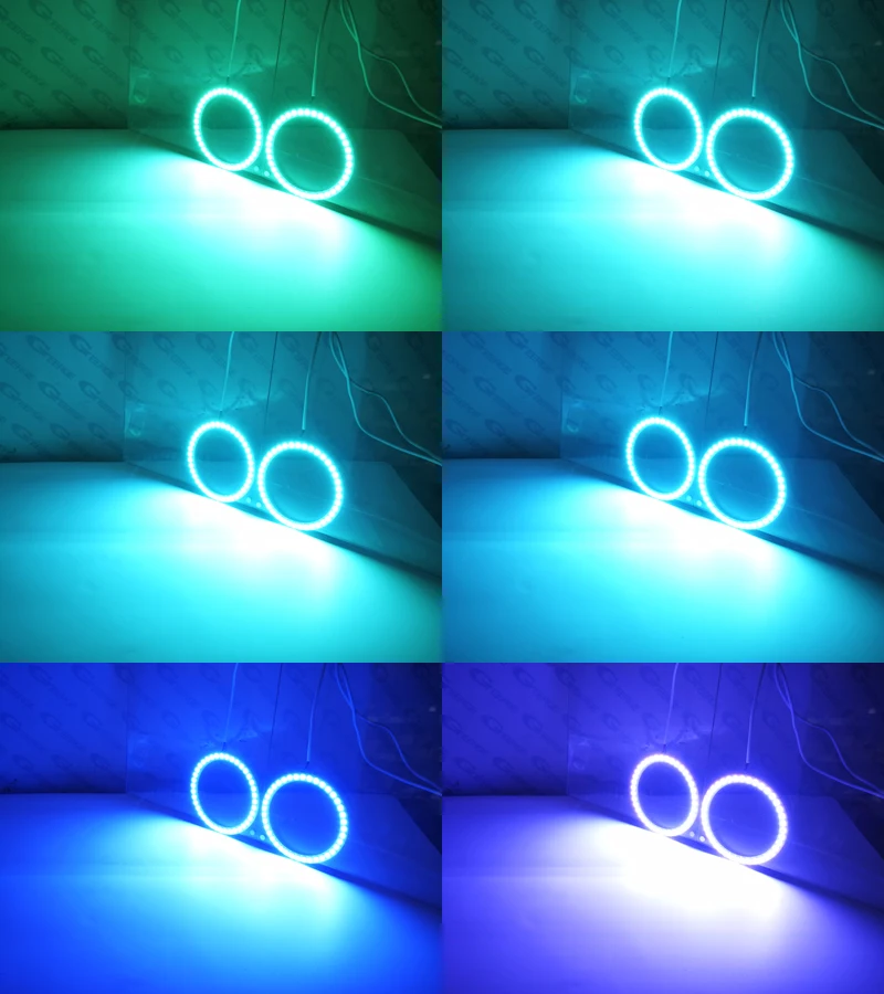 For Mazda 3 Mazda3 BL 2009 2010 2011 2012 2013 RF Remote Bluetooth-Compatible APP Multi-Color RGB Led Angel Eyes Kit Halo Rings - Image 5