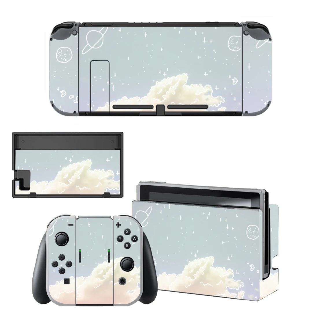 Starry Sky Skin Cover Sticker Decal for Nintendo Switch Console Joy-con Controller Dock Vinyl