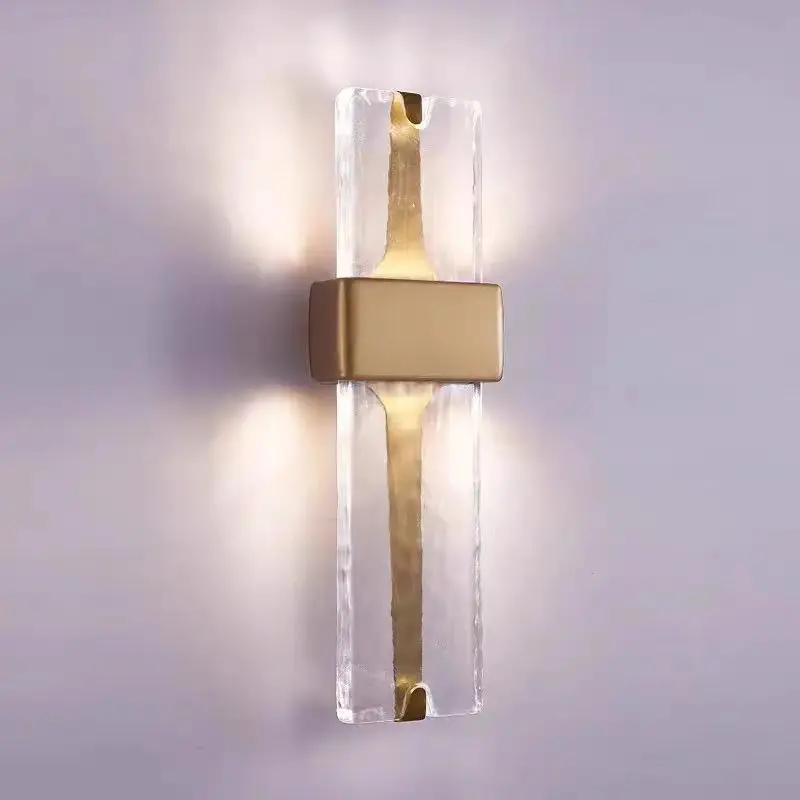 Glass living room TV background wall light Nordic modern simple aisle bedroom bedside
