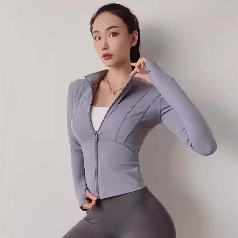 

Yoga Jacket Women Spring Autumn Professional Sports Tops for Running Training Clothes for Long Sleeve Zipper Fitness Clothes