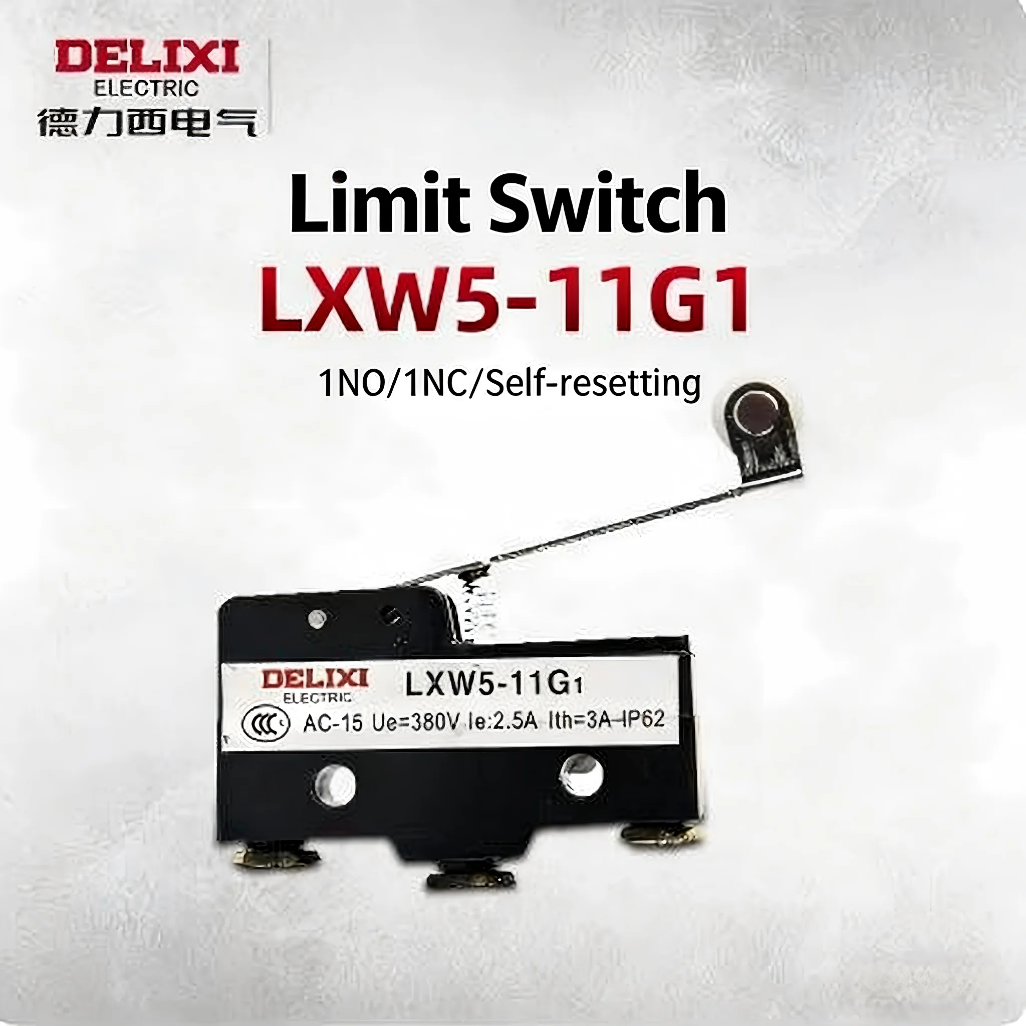 Delixi micro travel switch limit switch micro LXW5-11G1 roller self-reset Z-15GW2-B