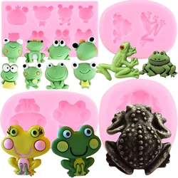 3D Frog Silicone Mold DIY Frogs Fondant Molds kitchen Accessories Cake Decoration Baking Candy Resin Clay Mould Chocolate Moulds