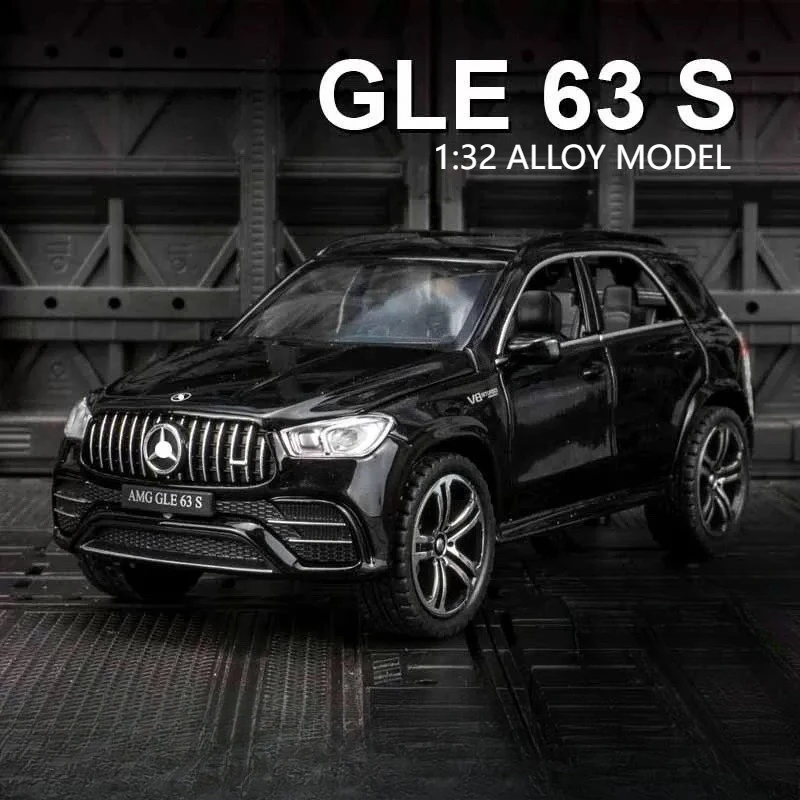 

1:32 Mercedes Benz GLE 63S Alloy Car Model Diecast Metal Toy Off-road Vehicles Simulation Sound Light Collection Kids Gift